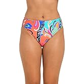 24th & Ocean Womens Mid Waist Bikini Swimsuit Bottom
