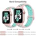 OriBear Compatible for Apple Watch Band 40mm 38mm, Breathable Sporty for iWatch Bands Series 4/3/2/1, Watch Nike+, Various Styles and Colors for Woman and Man(S/M,Pink-Green)