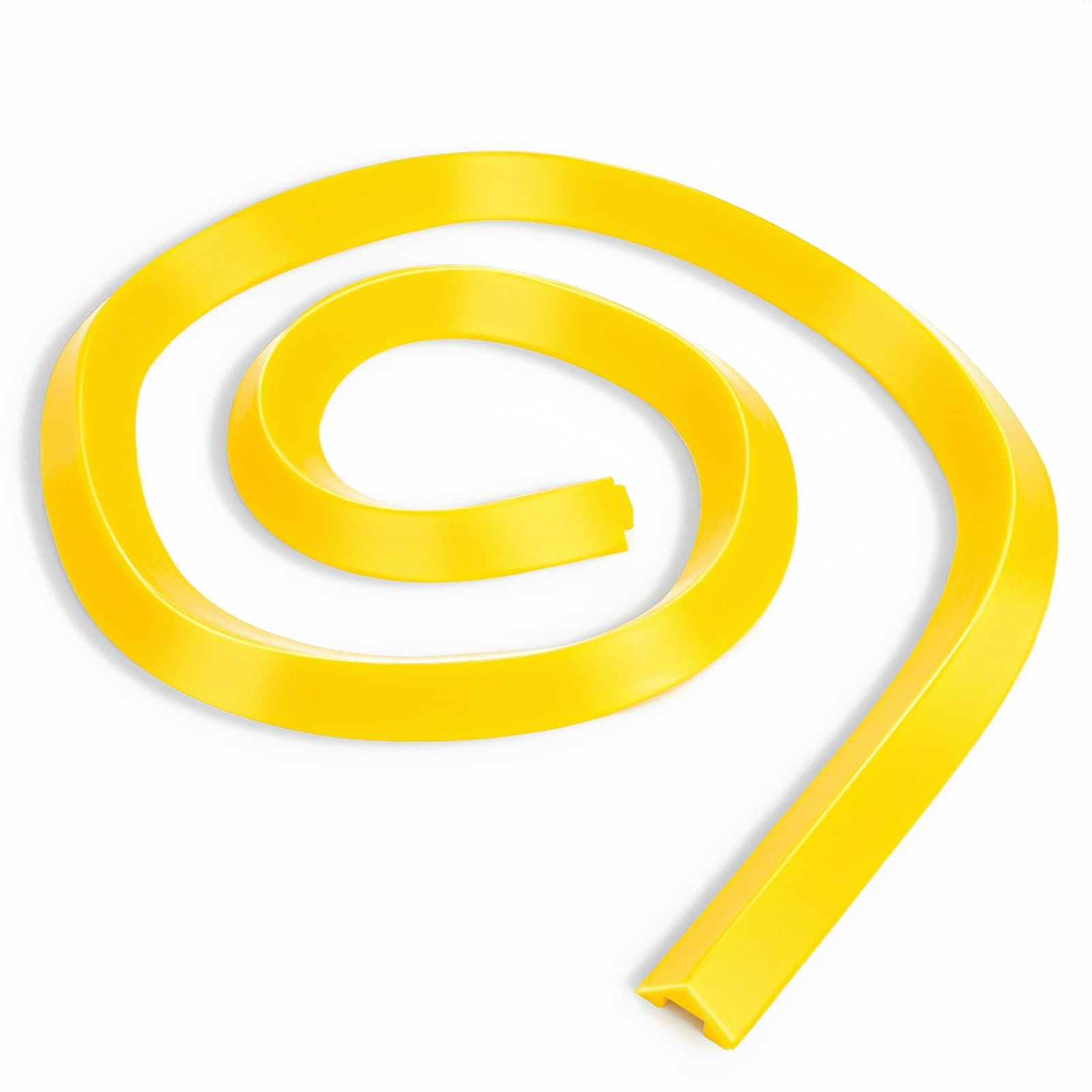 Photo 1 of Pushglossy Spill Barrier Dike Solid Liquid Blocker Door Blocker Dike Lab Spill Control Supplies, Composed of 2pcs 5ft Blockers, Yellow (10'L x 2.6"W x 1.5"H)