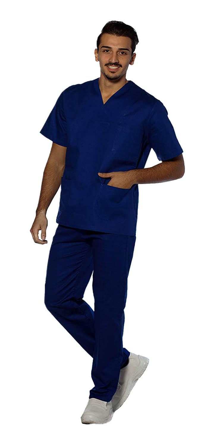 Bata Médica De Mujer - Uniforme Sanitario Blanco De Manga Corta Para Enfermeras, Esteticistas, OSS