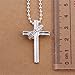 NYKKOLA Jewellery Beautiful Fashion 925 Silver Cross Pendant Bead Chain Necklace Gift