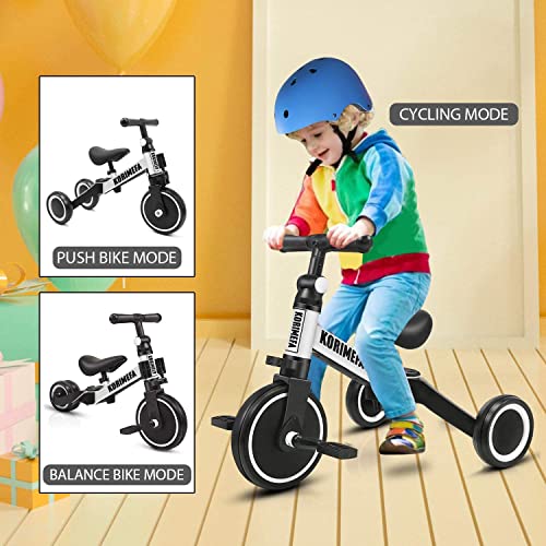 KORIMEFA 3 in 1 Kids Tricycle for 2 Year Old Trike Toddlers Bikes 2 3