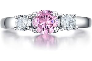 AILAAILA Classic Birthstone Rings for Girls Women Size 1-10 Cubic Zirconia Stainless Steel Birthday Mother's Ring Daughter Gifts Dainty Ring Jewelry