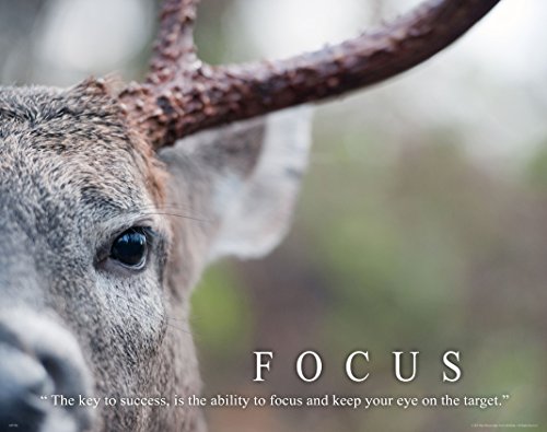 Whitetail Deer Motivational Poster Art Print 11x14 Bow Hunting Buck Commander Wall Decor Pictures