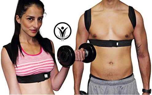 POSTURE CORRECTOR for WOMEN MEN, BACK SUPPORT FOR SLOUCHING ADJUSTABLE &amp; COMFORTABLE, BEST CLAVICLE- BETTER POSTURE, PREVENT INJURY, QUALITY SHOULDER ALIGNMENT RELIEF FOR MEDICAL DEVICE (medium)