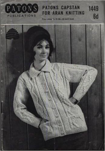 Patons Vintage Knitting Pattern 1449 Ladies Aran Cardigan Patons Vintage Knitting Pattern 1449 Ladies Aran Cardigan