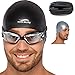 Adult Swim Goggles for Men and Women + Reversible Swimming Cap + Protective Case Set | Swimming Pool Goggles - Underwater Goggles - Swimming Glasses & Swim Goggles for Women & Men | Goggles Adult