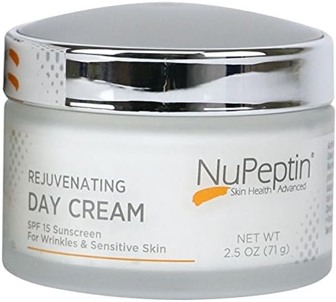 NuPeptin Rejuvenating Day Cream -2.5 Ounce - SPF 15 Sunscreen for Wrinkles and Sensitive Skin - Helps Prevent The Appearance Of Sagging Skin, Wrinkles and Age Spots