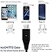 MAGNITTO 3-in-1 Magnetic Lightning USB Charging and Data Transmission Cable Type C Nylon Braided Sync Cord with High Speed Data Transfer for iOS Android Systems iPhone X 8 7 Plus 6 5 Samsung S8 Black