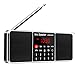 Bluetooth Radio Speaker,ELEGIANT Portable Multifunction Dual Channel Digital AM/FM Radio Media Wireless Speaker MP3 Music Player Support TF Card/USB Disk with LED Screen Display, Clock Function