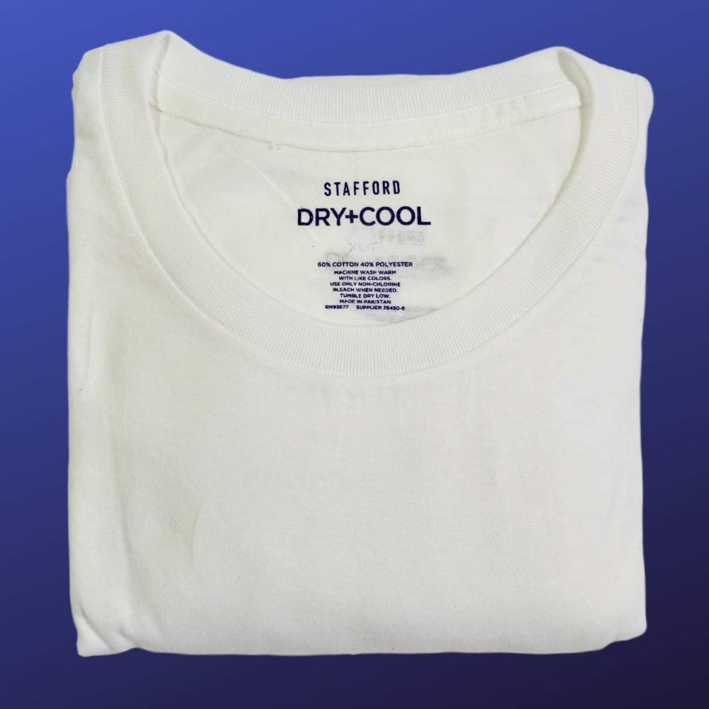 4 Pack Tall/Ex Tall Tagless Undershirts 