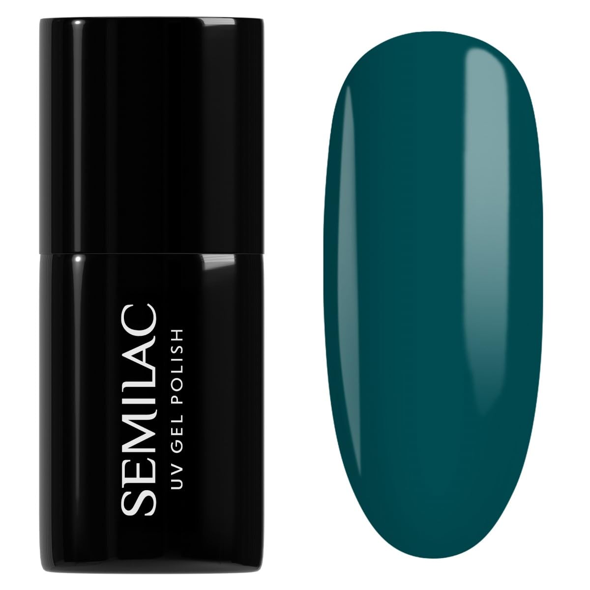 Semilac UV Hybrid Nail Polish, Number 074, 7 ml, Prussian Blue