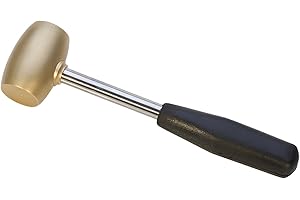 PMC SUPPLIES LLC 2 Lb Brass Mallet For Stamping Texturing Forming Hammer Jewelry Making Tool