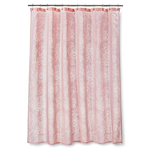 Threshold Shower Curtain Floral Burnout 72x72 Home & Kitchen