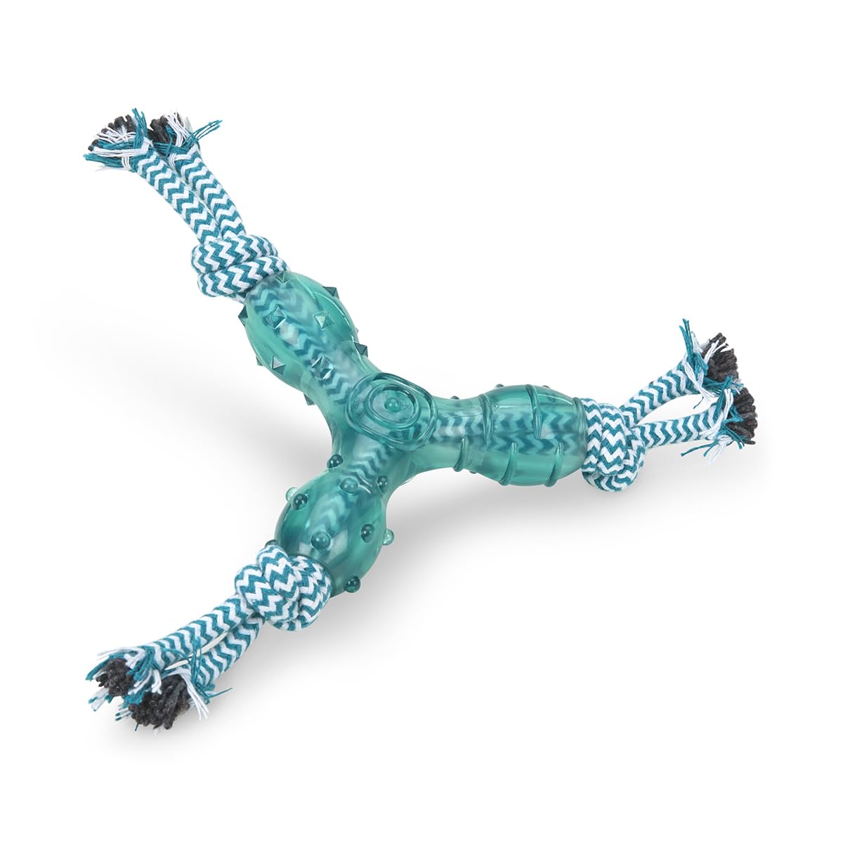 Petface (Little Petface) Tripod Puppy Dog Chew Toy, Blue