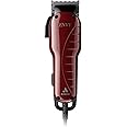 Andis 66680 Professional Envy Hair Clipper – High-Speed Adjustable Carbon-Steel Blade with Powerful Motor, 7200 Cutting Strokes Per Minute, Hanger Loop, Red & Black
