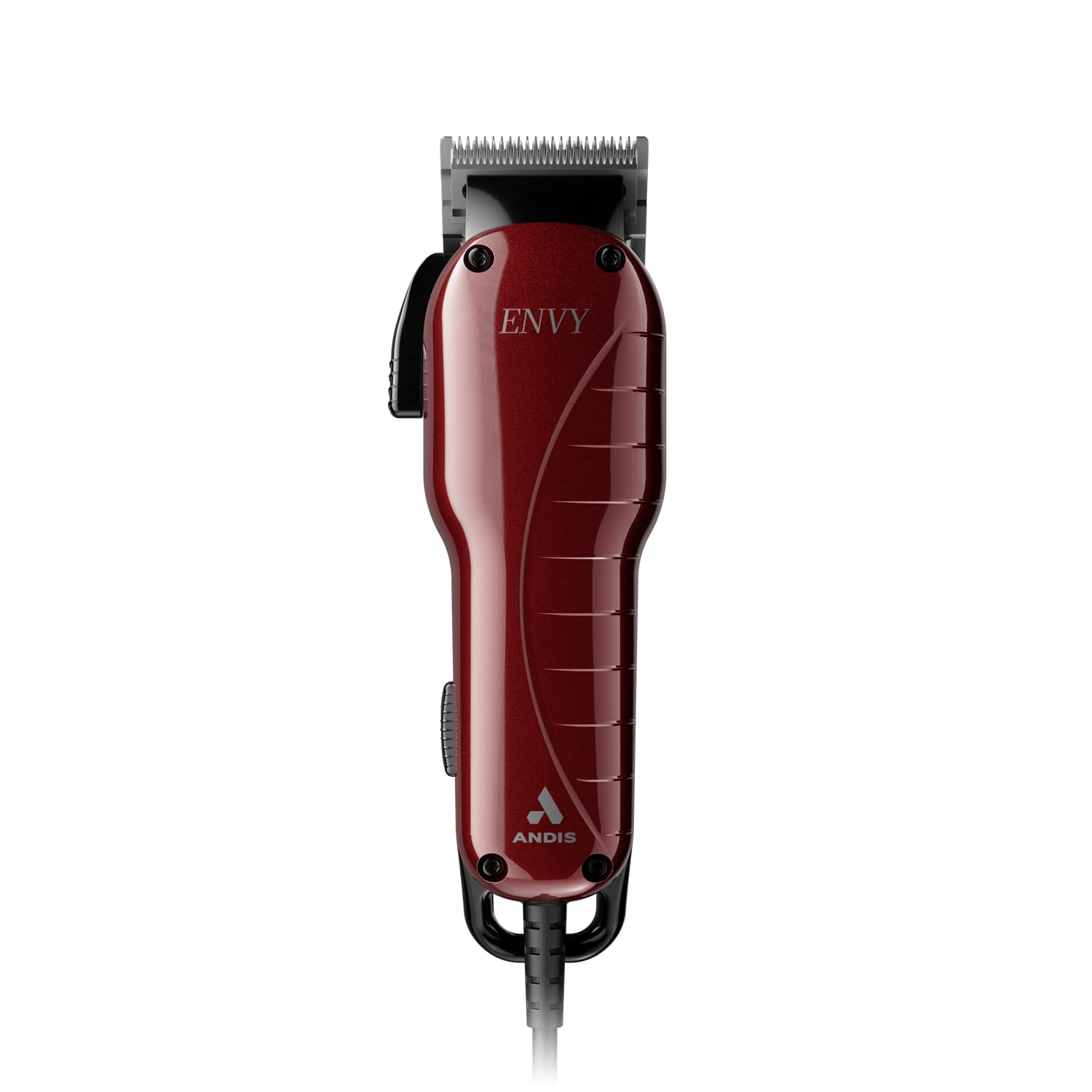 Photo 1 of Andis 66680 Professional Envy Hair Clipper – High-Speed Adjustable Carbon-Steel Blade with Powerful Motor, 7200 Cutting Strokes Per Minute, Hanger Loop, Red & Black