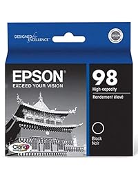 Epson T098120 OEM Ink   (98) Artisan 700 710 725 730 800 810 835 837 Claria hi-definition High Capacity Black Ink (550 de papel)