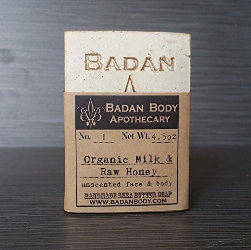 Badan Body Organic Milk and Honey Soap with Shea Butter, 4.7oz, 1 Pack