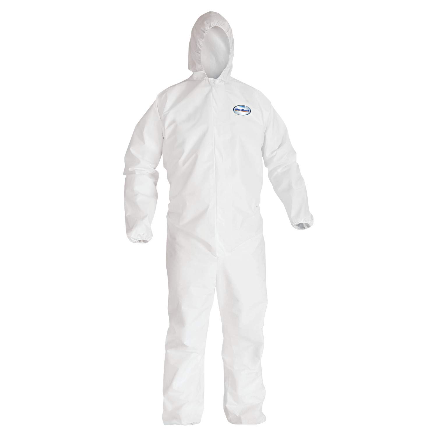KLEENGUARD - 3600044324 KleenGuard 44324 A40 Elastic-Cuff and Ankles Hooded Coveralls, White, X-Large (Case of 25): Industrial & Scientific