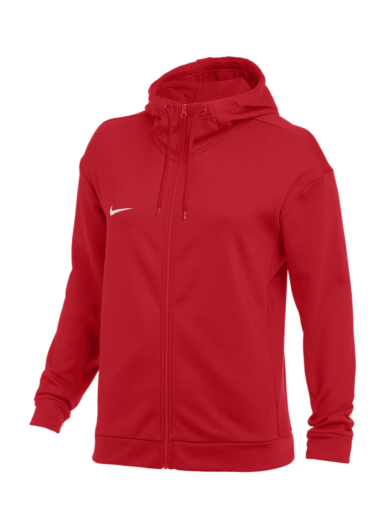 Photo 1 of Nike Women's Therma All-Time Full Zip Hoodie | Rib Drawcord Training Hoodie, Red, Small