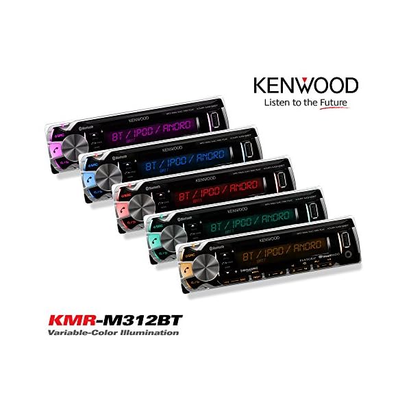 New-Kenwood-Outdoor-Waterproof-KMRM315BT-ATV-Bike-Yacht-USB-AUX-Radio-Bluetooth-6x-65-Inch-White-Marine-Speakers-400W-Marine-Amp-Outdoor-Audio-Kit