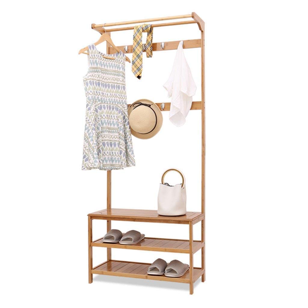 Shoe Racks Shoe Rack，Coat Racks Clothes Hanger Landing With Hangers