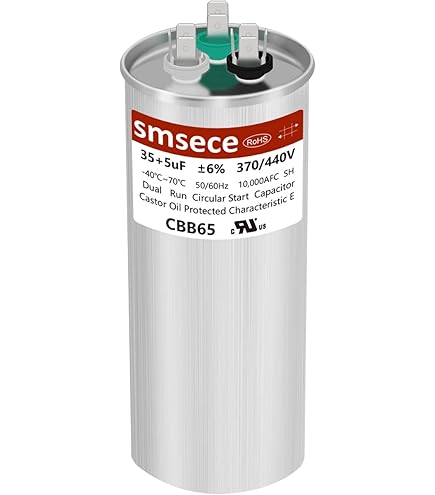 GENTEQ 97F9848 Capacitor Motor Run 35/5UF, 440V, 6%, CASE