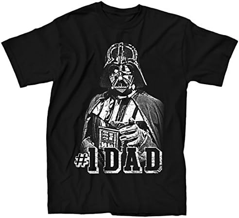 Star Wars Darth Vader #1 Dad Father Classic Pose Men's Adult Graphic Tee T-Shirt (Small, Black)