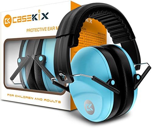 Extra Comfortable Soundproof Safety Earmuffs - Protection from Permanent Damage for Adults and Kids - Noise Reduction From Loud Machinery or Events! (Blue)