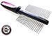 Shed Ninja Dog and Cat Comb Double Sided with Stainless Steel Teeth Anti Shedding Brush, Grooming Tool for Both Large and Small Pets