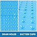 Baobë Bathtub Mat Non-Slip Shower Bath Mat for Baby Kids Elder Washable Natural Rubber Blue 39