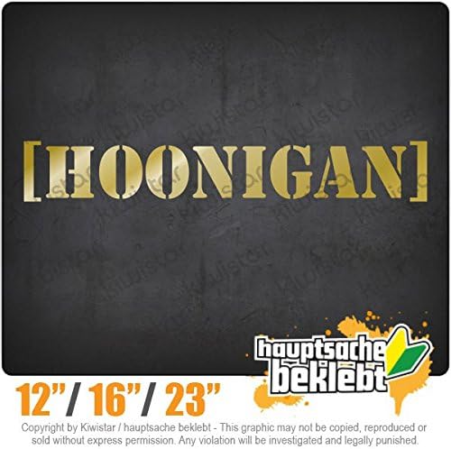 Hoonigan - Available in 3 sizes 15 COLORS - Neon + Chrome! Decal Sticker Bumper Rear Window Vinyl Motorcycle