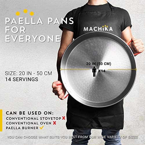 Machika Polished Steel Paella Pan 20 inch (50 cm) Pricepulse