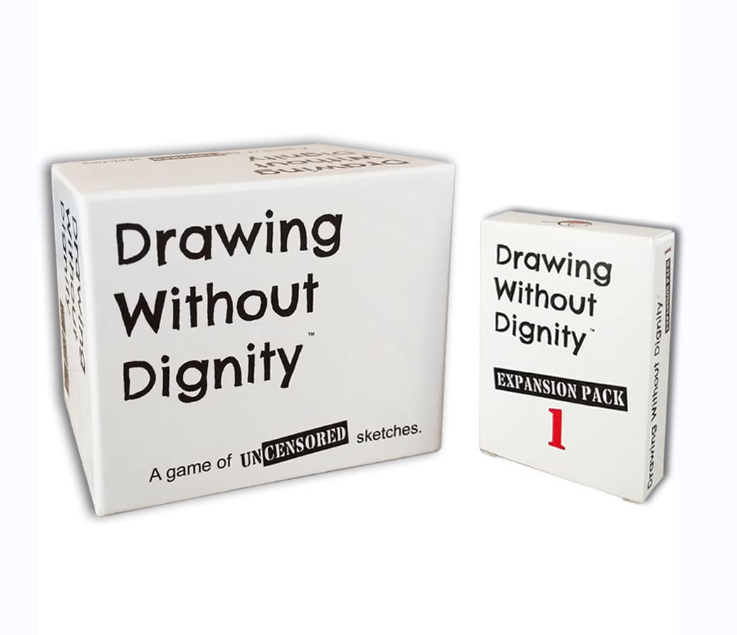 Drawing Without Dignity Combo Pack: Adult Party Game + Expansion Pack 1