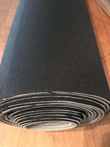 BLACK foam backed headliner fabric-108"x60"