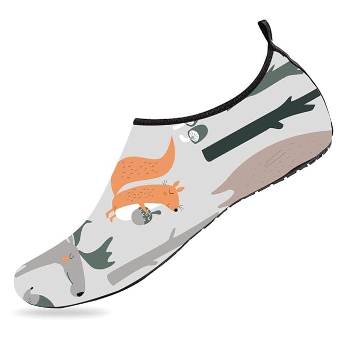  Breathable Barefoot Aqua Socks Fox Forest Mens