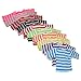 Doll T-Shirts Set of 10 - Doll Clothes fits All 18 Inch Dolls (Striped)