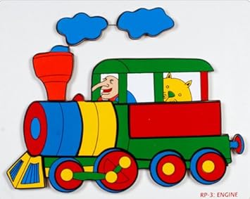 Little Genius Raised Puzzle Engine, Multi Color