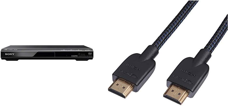 Sony Dvp Sr760h Dvd Player Cd Player Hdmi 1080p Upscaling Usb Eingang Xvid Playback Dolby Digital Schwarz Amazon Basics Geflochtenes Hdmi Kabel 0 9 M Amazon De Heimkino Tv Video