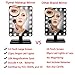FLYMEI Vanity Makeup Mirror with Lights, Lighted Makeup Mirror with 10X Magnification, 4 AA Batteries, Touch Screen and Light Adjustable, 180° Rotation, Black