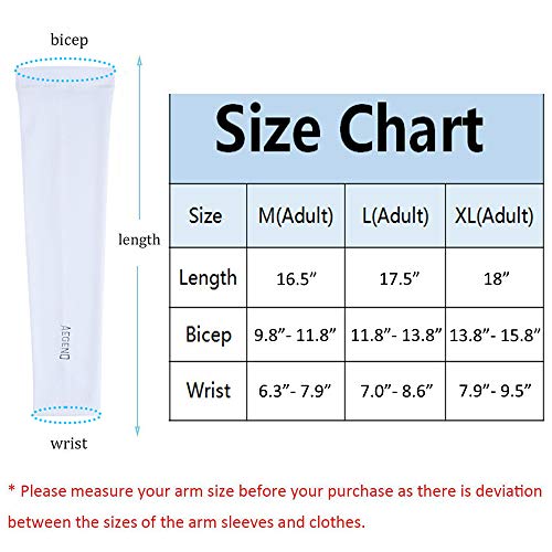 image for Arm Sleeves, Aegend Arm Sleeves UV Protection for Men Women Youth Arm 