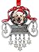 Dog Ornament -- Pet Photo Ornament with Dangling Sparkling Snowflakes and Embossed with the Saying "I Woof You a Merry Christmas" -- Comes Gift Boxed
