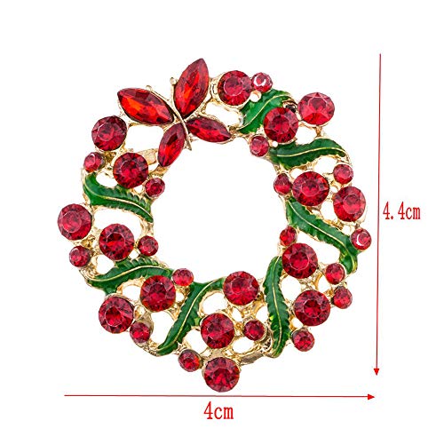 image for daffodilblob Sparkly Gorgeous Christmas Brooch - Women Jewelry Lapel B