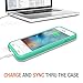 iPhone 6S Battery Case - iPhone 6 Battery Case, Trianium Atomic S iPhone 6 6S Portable Charger Charging Case [White/Turquoise]-3100mAh Battery Pack Juice Bank [MFI Apple Certified]