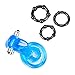 Shootmy Waterproof Dual Pleasure Vibrating Cock Ring for Men, Blue, 0.35 Pound