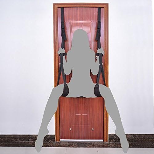 Sex Swing Door Swing, Aurken Adult Sex Chairs Fetish Sex Furniture Sling Hanging on the Door for Couples in Black