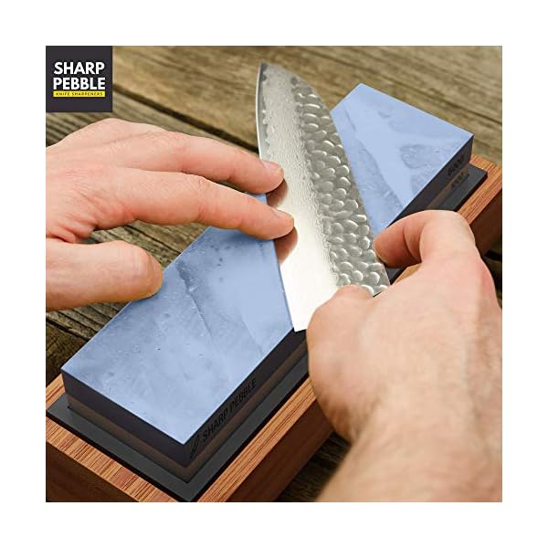 Sharp Pebble Premium Whetstone Knife Sharpening Stone 2 Side Grit 1000/