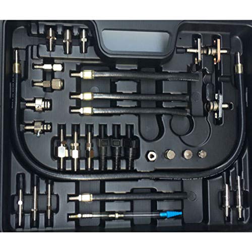 TABODD Non-dismantle Cleaner Automotive Non-dismantle Fuel Injector Tester & Cleaner Fuel System Adapter Kit Fuel Injector Cleaner Tool Set for Petrol Car 600ml