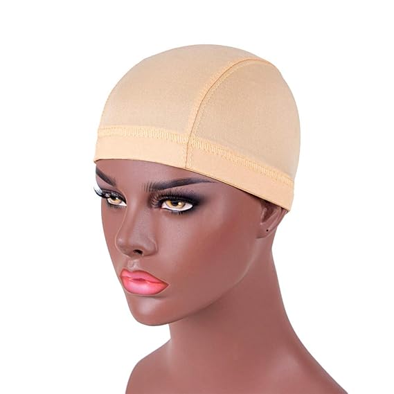 3 Packs Small Spandex Dome Style Wig Cap, Elastic